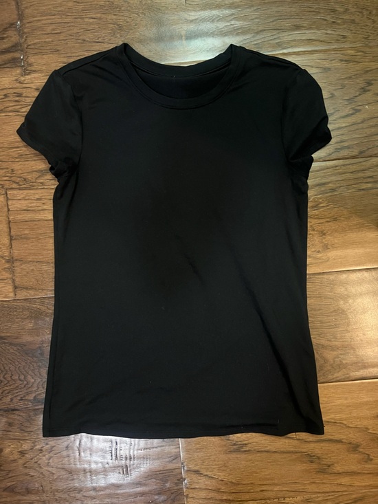ALO Yoga Tops - ALO Yoga Alosoft Finesse Black Short Sleeve Crewneck Top XS